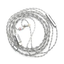Vorbestellung Moondrop Free DSP USB-C Silberbeschichtetes Design HiFi-Kopfhörerkabel Vollständig Symmetrischer Audioausgang Kopfhörerkabel