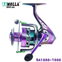 SAMOLLA Neuankömmling Salzwasser-Angelrolle Spinning 1000–7000 6+1BB 5,2:1 Max Drag 10 kg wasserdichte Rollen
