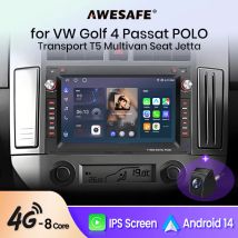 7 INCH Wireless CarPlay for Apple Android Auto Car Radio for VW Golf 4 Passat B5 MK4 MK5 POLO Transport T5 Multivan Multimedia