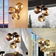 Nowoczesne lampy wiszące do jadalni 2025, wewnętrzne lampy sufitowe, wiszące żyrandole LED, dekoracyjne oświetlenie wnętrz.