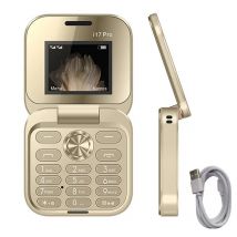 Telefono cellulare per anziani Telefono a conchiglia multifunzionale pieghevole Schermo da 1,77 pollici Mini telefono cellulare Telefono a conchiglia portatile con