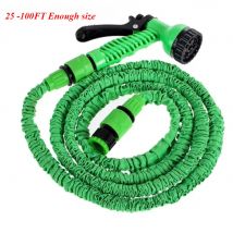 25–100 Fuß genug Größe, erweiterbarer Schlauch, Hochdruck-Multifunktions-Wasserschlauch für die Autoreinigung, Hausgarten, Bewässerung, Spritzpistole