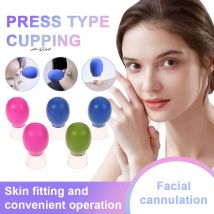 5-teiliges Silikon-Vakuum-Schröpfen-Massageset für Körper, Gesicht, Hals, Auge, Anti-Aging, Gesichtspflege-Werkzeug, weiche Silikon-Tank-Cups für Schönheit