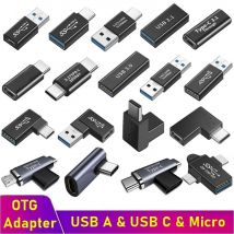 Tongdaytech Adattatore USB C OTG Tipo C Maschio a Micro USB C Convertitore Femmable per Samsung S21 S20 S10 Xiaomi Huawei Caricatore USBC