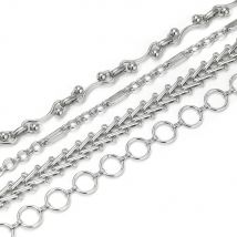 1 Meter große kombinierte Edelstahlketten für DIY Männer Schmuckherstellung Hip Hop Punk Halsketten Armbänder Zubehör Bulk