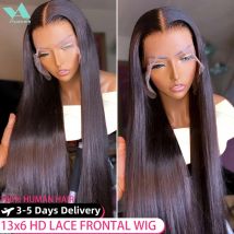 Parrucca anteriore in pizzo dritto 13x4 13x6 Hd trasparente brasiliano 30 parrucche per capelli umani da 40 pollici per donne nere parrucca frontale in pizzo 360
