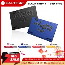 Haute42 M-Ultra Gen 2 Bezprzewodowy kontroler arcade z aluminium, bez dźwigni, do PC/PS4/PS5/Steam