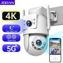 Jooan 4K 8MP HD Wifi cámara PTZ al aire libre 5G Wifi lente Dual cámaras IP de seguridad 5X Zoom AI seguimiento ONVIF cámara de vigilancia CCTV