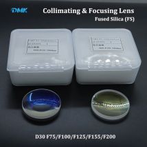 D30 F75/100/125/150/155mm soczewka kolimacyjna lasera światłowodowego soczewka ogniskująca z włókna krzemionkowego 1064nm Laser