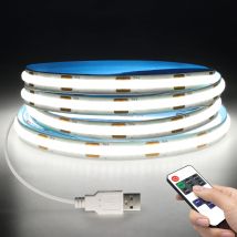 1M/2M/3M/5M COB HA CONDOTTO LA Luce di Striscia Senza Fili RF Telecomando Dimmerabile 3000K-6500K 320LED/M USB HA CONDOTTO il Nastro Per TV Specchio retroilluminazione