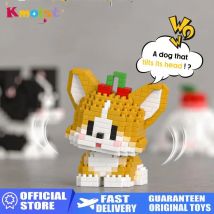 Micro Particle Hund Serie Puzzle Baustein Spielzeug Haustier Ziegel Blöcke Serie kinder Spielzeug Modell Kinder Geburtstag Geschenke Wohnkultur