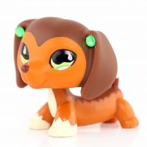 Minilpsshop Pet Shop Dachshund Dog #675 Toy Figure Pet with Accessories Kids Gift for lps