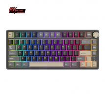 Royal Kludge RK R75 Tastiera da gioco cablata 80 tasti 80% Guarnizione Tastiera meccanica retroilluminata RGB sostituibile a caldo con copritasti MDA PBT