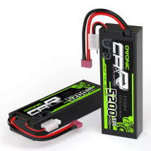 Ovonic 2S LiPo Batteria 5200mAh 50C 7.4V Custodia rigida con spina Deans per auto RC 1/10 e 1/8 RC Monster Truck (2 confezioni)