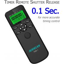 AODELAN TRS-1 Timer Remote Switch Time-lapse Trigger for Select Canon Nikon Sony Fujifilm Panasonic Olympus Pentax Cameras