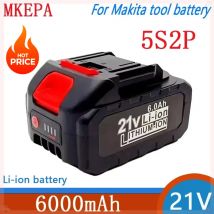 *100% Original New 21V 6000mah Fast Charging Lithium-ion Battery For Electric Tools Suitable For BL1850 BL1840 BL1440 (196391-6)