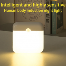Motion Sensor Licht Led USB TYPE-C Lade Quadratische Lampe für Schlafzimmer Küche Treppe Flur Kleiderschrank Schrank Beleuchtung Nachtlicht