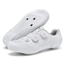 Professionelle Racing Radfahren Sportschuhe Männer Rennrad Schuhe Leichte Atmungsaktive SPD Lock Schuhe Unisex Radfahren Schuhe Weiß