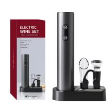 Juego de abridor de vino tinto automático eléctrico, tapón de vino multifunción, vertedor de vino, abridor de botellas eléctrico, juego de regalo para estilo ins