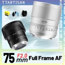 TTArtisan 75mm F2 AF Auto Focus Prime Obiektyw pełnoklatkowy z automatycznym ustawianiem ostrości do Fuji X Nikon Z Sony E FE Z6II ZFC Z8 Z9 A7CII A7R a7m XT50