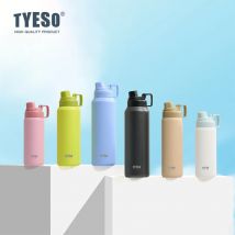 TYESO 750/900/1200/1500 ml Große Kapazität Thermoskanne Tasse Edelstahl Tragbare Sport Topf Outdoor Wasser Tasse matte Wasserkocher