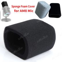 Replacement Sponge Foam Cover Pop Filter for AM8 Microphone Noise Reduction Windscreen Microphone Muff Wind Cover for AM8 Mic