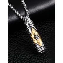 Collar Hombre Stainless steel Israel Jewish Male Yurman Star of David Necklace Man's Bullet David Star Necklace for Men S-01
