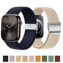 Cinturino per cinturino Apple watch 46mm 45mm 44mm 49mm 40mm 41mm 42mm Bracciale correa ad anello intrecciato serie iWatch 10 8 9 7 5 se 6 4 Ultra