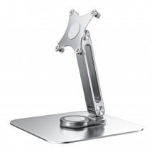 Supporto in lega di alluminio per staffa da tavolo per monitor portatile Rotazione a 360 gradi regolabile Basi a vite M4 Forte capacità di carico Super stabile