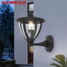 Einfache amerikanische Art schwarz Außenwand leuchte e27 wasserdichte Garten villa Innenhof lampe Außenwand LED Terrasse Wand leuchte