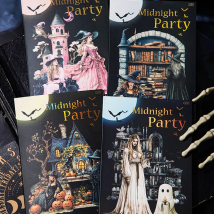 20 Stück Midnight Party Gothic Sticker Buch, dunkler Stil DIY Aufkleber für Journal Scrapbook Fotorahmen Laptop Album Kalender Dekor