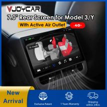 Neueste 4g Plaid 7 Zoll Heck anzeige für Tesla Modell y 3 Android 14 Wifi Entertainment-Bildschirm 64g Wirelles Carplay Android Auto