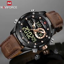 NAVIFORCE Digitale Männer Militär Uhr Wasserdichte Armbanduhr LED Quarz Uhr Sport Uhr Männliche Große Uhren Männer Relogios Masculino