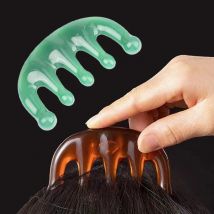 Cinque denti Massaggio meridiano Pettine Resina Denti grandi Testa Terapia dei punti di agopuntura Artigli artefatto Decompressione Pettine portatile unisex per cuoio capelluto