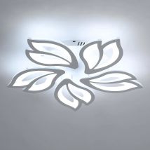 Luz de techo LED 65W 6450 LM, lámparas de techo modernas pantalla acrílica, lámpara de techo con diseño de pétalos creativo para sala de estar, 6500K