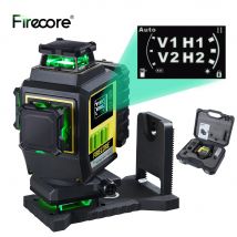 FIRECORE F95T-4G 16 líneas 4D nivel láser verde 360 6600mAh batería de iones de litio Control remoto autonivelante soporte en L integrado
