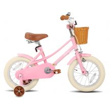 Bicicleta para Niñas STITCH 12/14/16/18/20, para Niños de 2 a 13 Años, Bicicleta Infantil de 12-16 Pulgadas con Ruedas de Entrenamiento y Canasta, Guardabarros