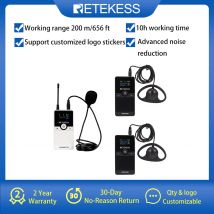 Retekess TT116 Whisper Tour Guide System Audio Guide Set mit Sender für Meeting, Kirche, Studium, Tour, Ausflugstraining