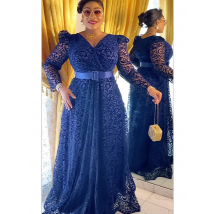 Elegante afrikanische Kleider für Frauen 2024, neue Frühlings- und Sommermode, Afrika-Kleidung, muslimischer Druck, Abendparty, langes Kleid