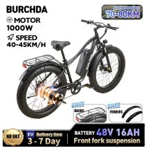 BURCHDA RX02 1000W 45KM/H 26 pollici Mountain Bicicletta Elettrica 48V15AH Batteria Al Litio Fatbike Bici Elettrica Per Adulti Moto