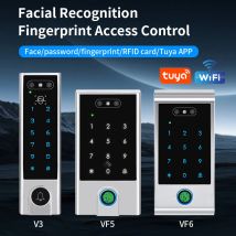 Tuya APP WIFI Gesicht Wiegand 26-34 Erkennung Fingerprint 125KHZ 13,56 MHZ RFID Dual Frequenz Access Control maschine Kartenleser