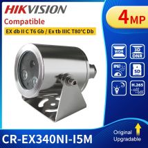 Hikvision-kompatible 4 MP explosionsgeschützte Bullet-IP-Kamera 50 m IR Outdoor POE 304 Edelstahl für Öl, Gas, Kohle
