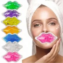 Lippen- und Augen-Eisbeutel für Verletzungen, Gel-Eisbeutel, heiße und kalte Kompresse, reduziert Schmerzen und Schwellungen, entspannt die Augen, Anti-Aging-Lippenpflege-Pad