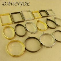 10 teile/los Vintage UV Epoxy Harz Metall Rahmen Anhänger Rahmen Anhänger DIY Machen Harz Anhänger Schmuck Zubehör Finden
