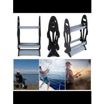 Fishing Pole Rack Fishing Rod Holder Fishing Rods Stand Lightweight Fishing Rod Pole Holder Stand Organizer Rack For 16 Rods