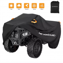 Quad Bike ATV Cover Universale 190T Impermeabile Moto Veicolo Scooter Kart Moto Resistente alla polvere Protezione UV Nero Argento