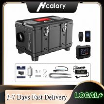 HCALORY 8 kW Diesel-Hilfsheizung, 110–220 V AC und 12/24 V DC, Unterstützung mit Höhenmodus, 0,1–0,35 l/h tragbare Diesel-Lufterhitzer