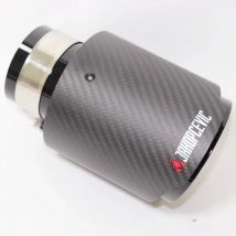 Auto matt Kohle faser Auspuff anlage Schall dämpfer Spitze Universal gerade Edelstahl schwarz Schall dämpfer Multi-Size