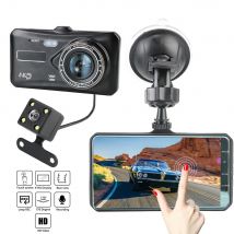 Auto Dashcam Touchscreen Dual Lens Auto DVR 4 "HD 1080p Video recorder Kamera WDR