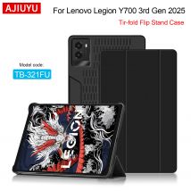 AJIUYU Smart Case für Lenovo LEGION Y700 2025, 3. Generation 8,8 Zoll TB-321FU Game Tablet Flip Stand Wärmeableitung Schutzhülle